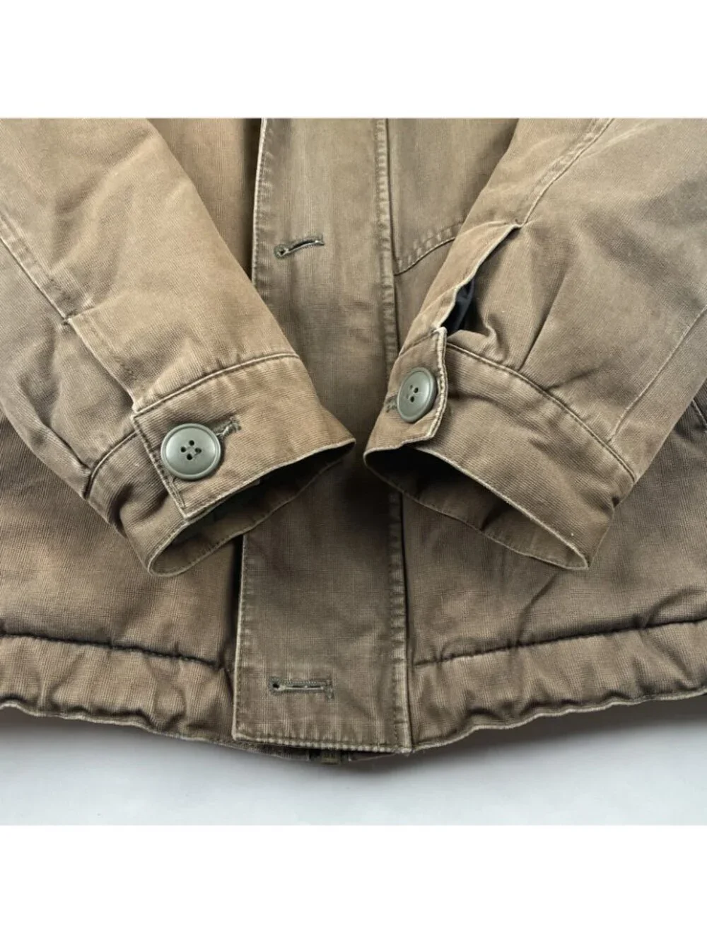 Volcom Rockage Hooded Canvas Jacket Men’s S Faux Fur Lined Work Chore Utility